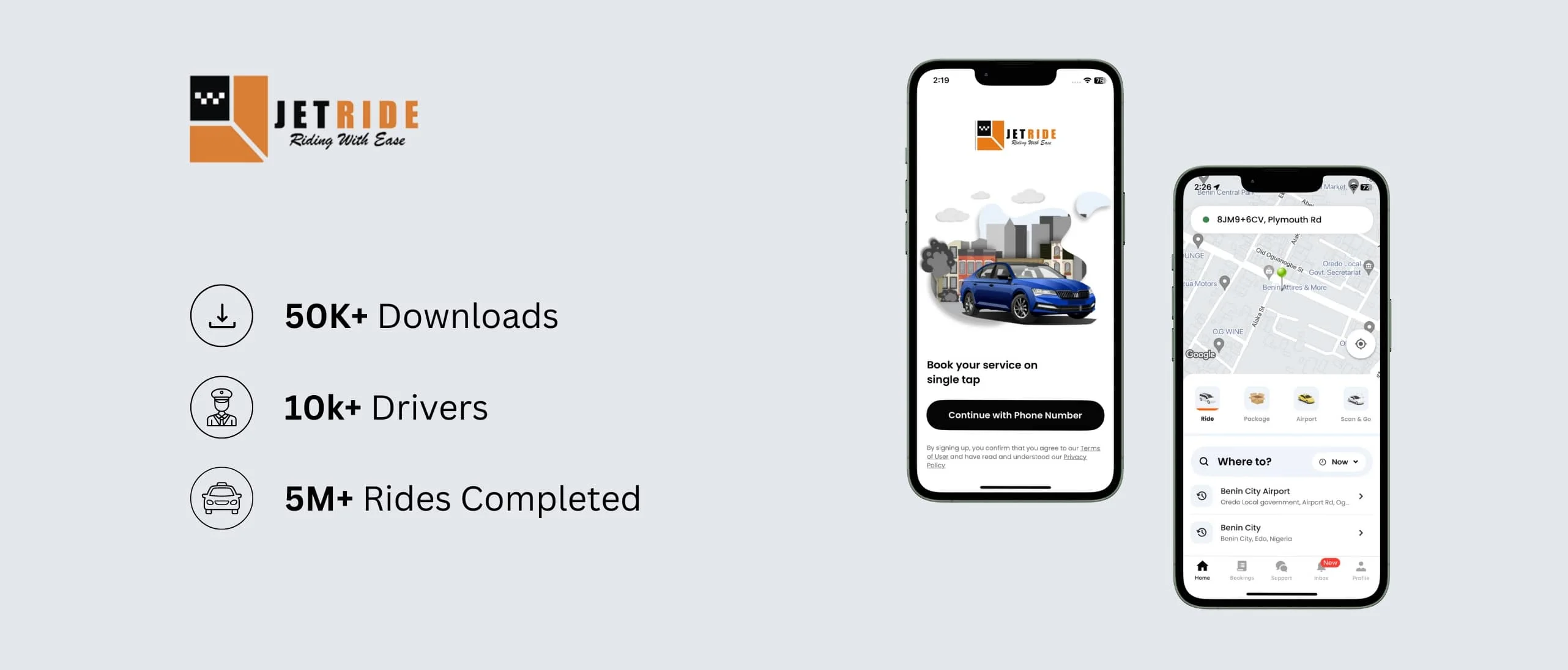 Client’s achievements with our taxi software