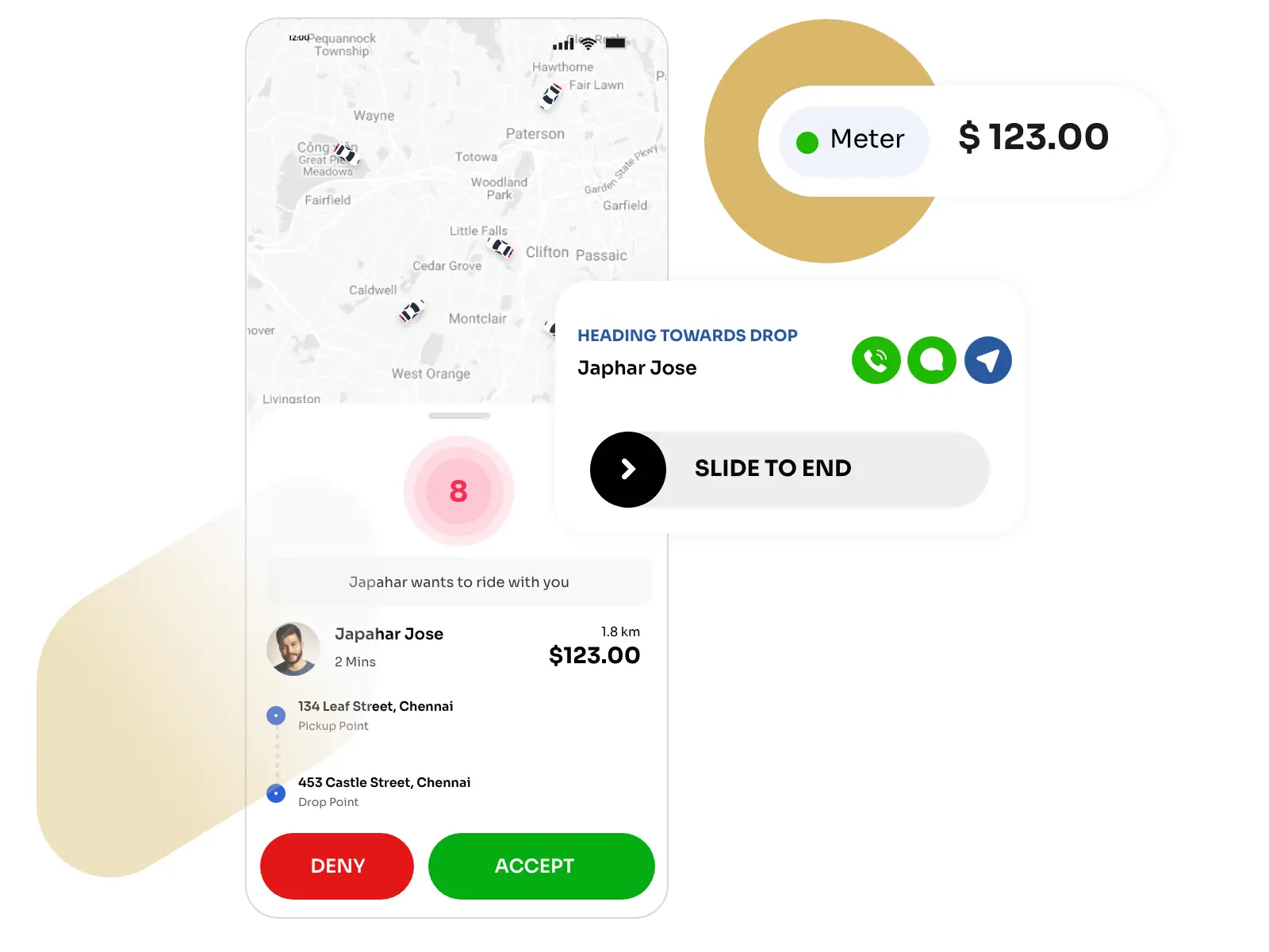 Employee transport app solution