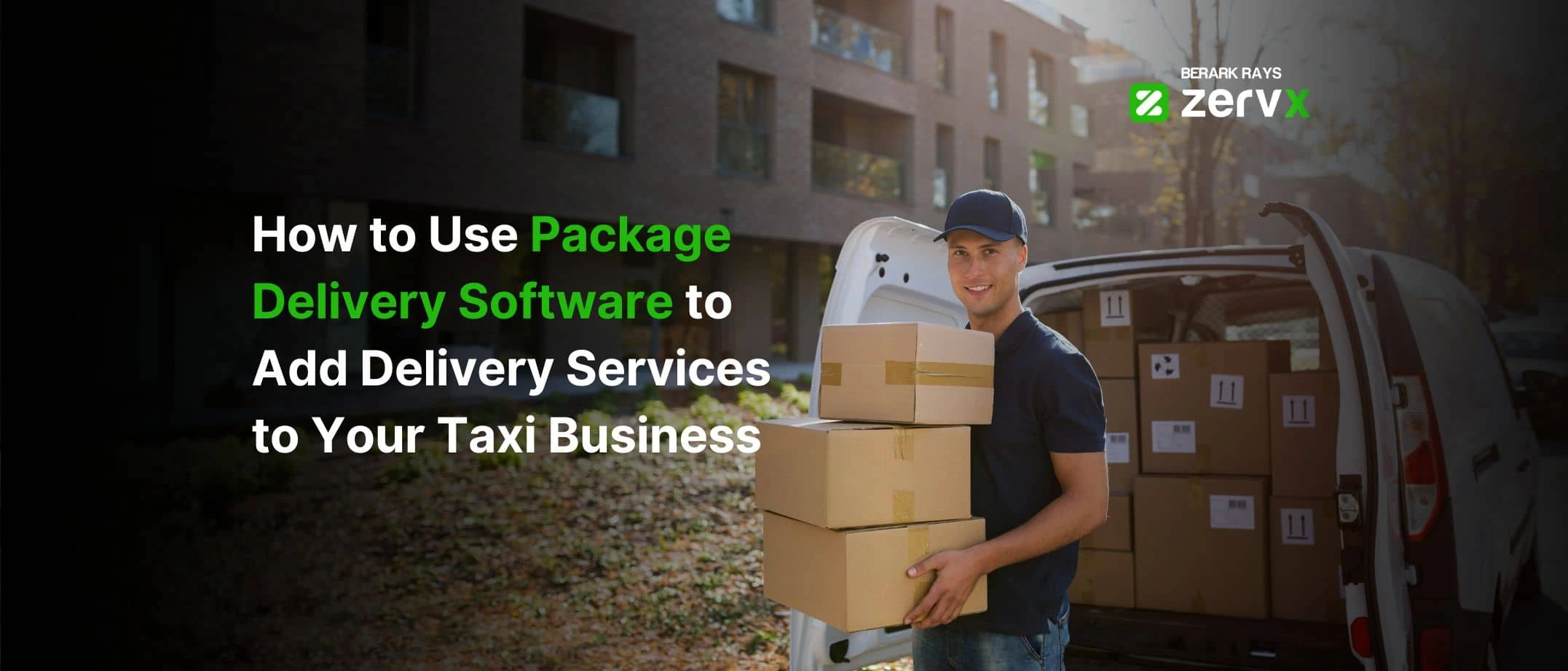 Package delivery for taxi businesses