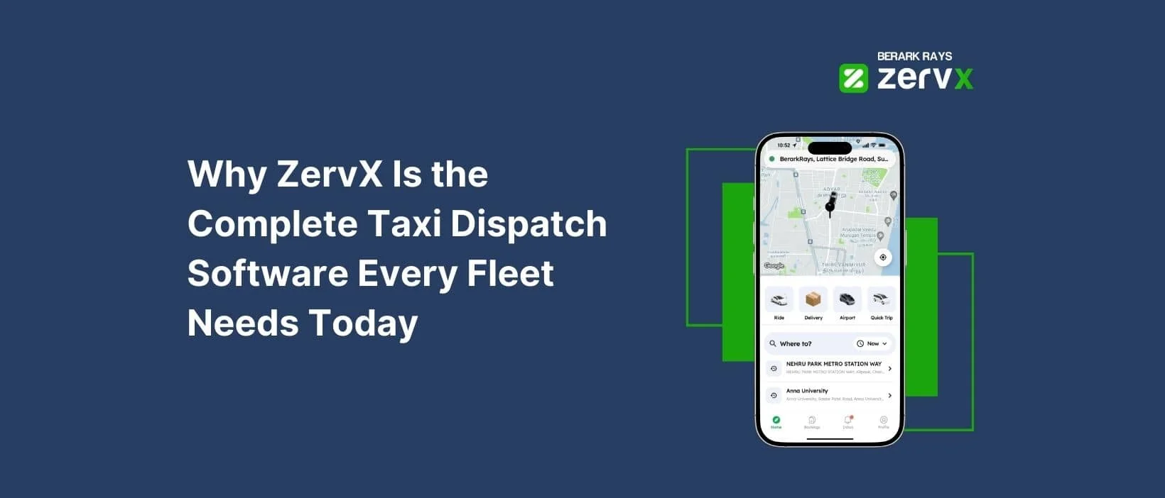 ZervX ride hailing software