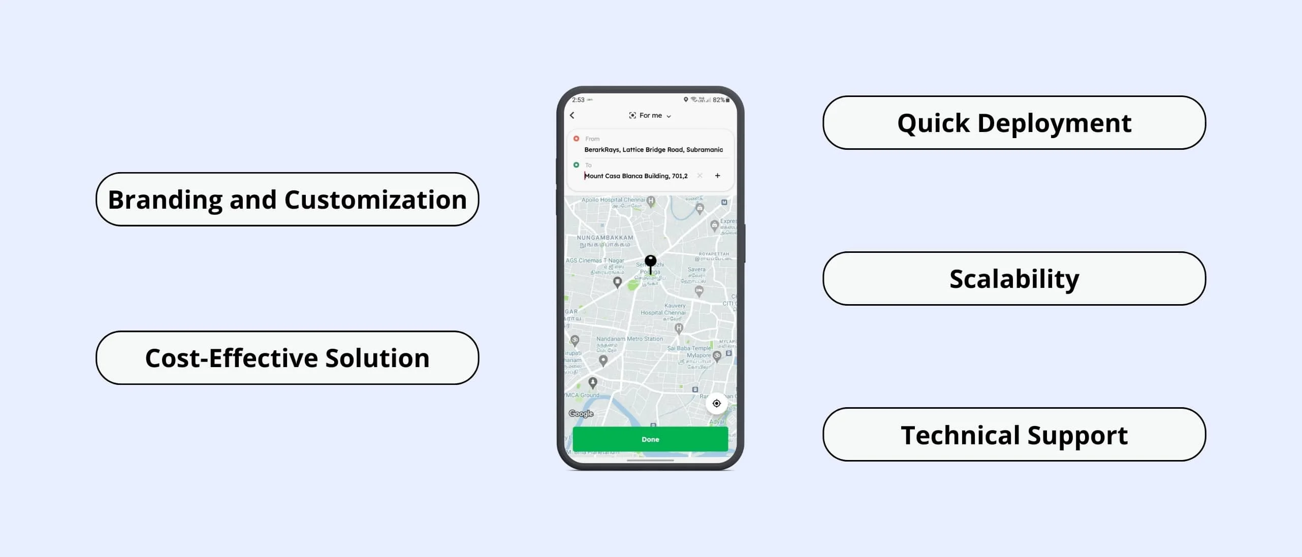 White labeled taxi software solution